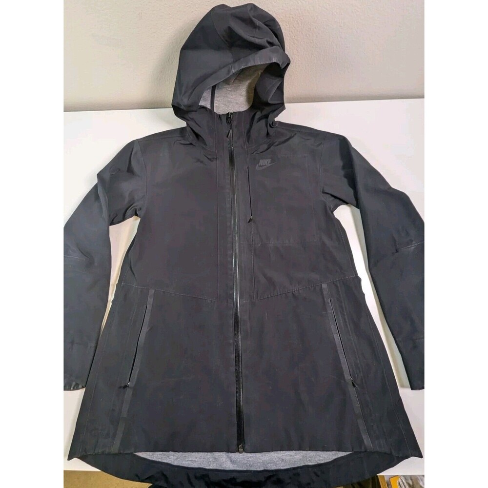 NEW NIKE TECH WOVEN BONDED JACKET BLACK SPORTSWEAR 883489-010 WOMEN SIZE XS